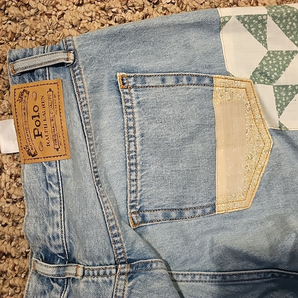 POLO Ralph Lauren Patchwork Denim Jeans..size 29..excellent Condition..free Ship - Picture 5 of 8